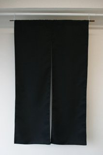 防炎無地のれん黒